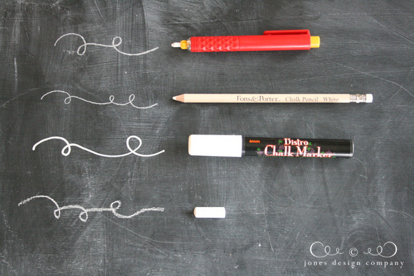 4 great options for writing on a chalkboard