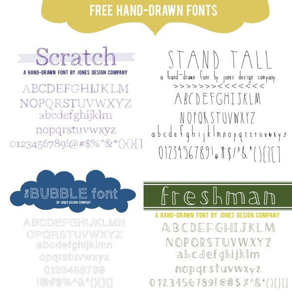 free-hand-drawn-fonts