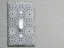 covered light switch plate