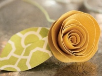 rolled paper flower